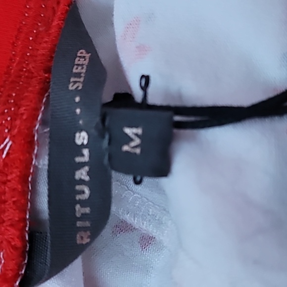 Rituals wide leg sleep pajama pant Sz M Trauser  Asian Leaves NWT - Picture 5 of 8